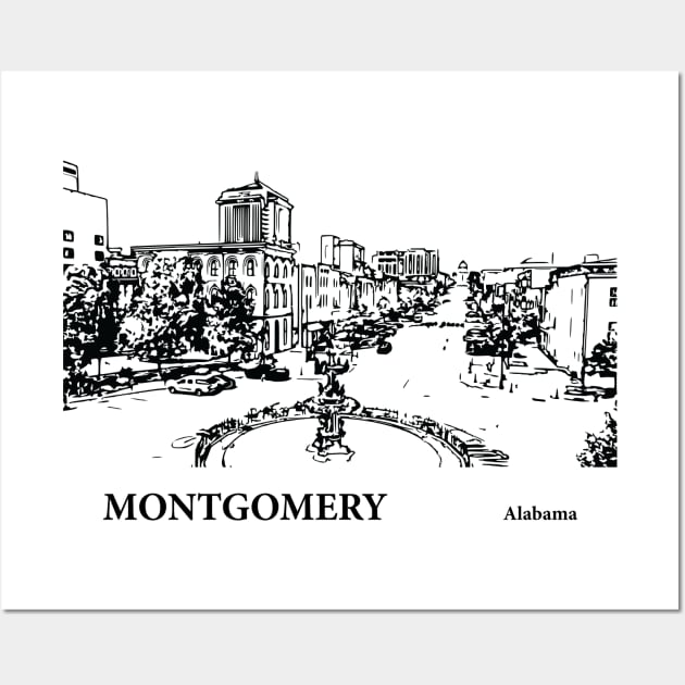 Montgomery - Alabama Wall Art by Lakeric